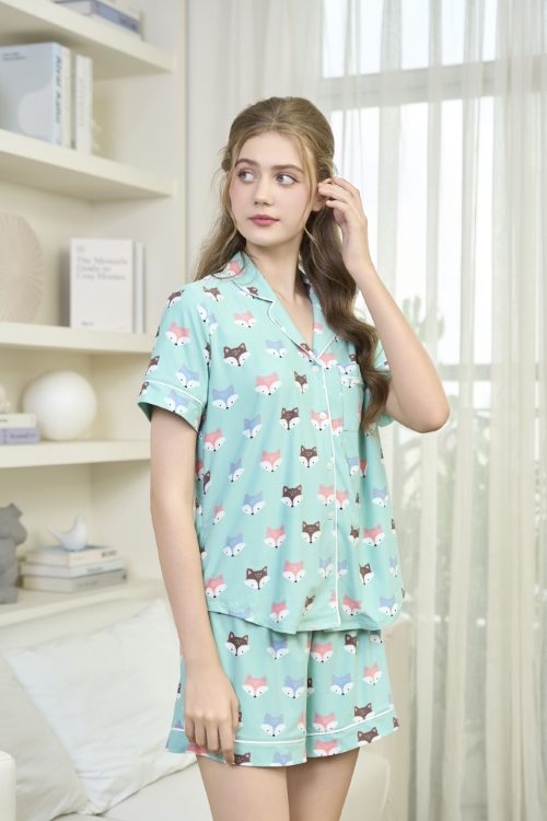 BST01W5T01-BỘ SHORT THUN PIJAMA THIẾT KẾ TỪ CHẤT LIỆU THUN CO GIÃN, MỀM MẠI MANG LẠI SỰ NĂNG ĐỘNG VÀ THOẢI MÁI