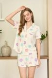  BST01W5T02-BỘ SHORT THUN PIJAMA THIẾT KẾ TỪ CHẤT LIỆU THUN CO GIÃN, MỀM MẠI MANG LẠI SỰ NĂNG ĐỘNG VÀ THOẢI MÁI 