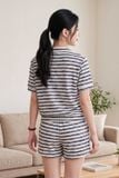  BST02S5T04-BỘ SHORT THUN VỚI THIẾT KẾ CỔ BẺ MANG PHONG CÁCH NĂNG ĐỘNG, TRẺ TRUNG  VÀ THOẢI MÁI . 