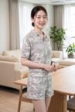  BST02S5T05-BỘ SHORT THUN VỚI THIẾT KẾ CỔ BẺ MANG PHONG CÁCH NĂNG ĐỘNG, TRẺ TRUNG  VÀ THOẢI MÁI . 