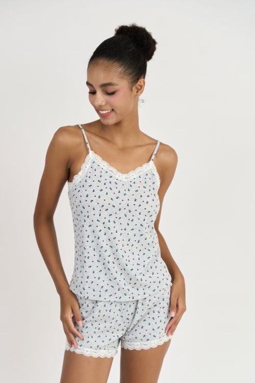  BST037S12-BỘ SHORT THUN 2 DÂY PHỐI REN NỔI BẬT TẠO SỰ TRẺ TRUNG VÀ MANG LẠI CẢM GIÁC  MÁT MẺ , THOẢI MÁI KHI MẶC 