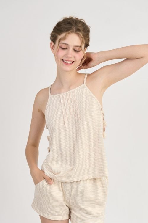  BST03S5T05-BỘ SHORT THUN VỚI THIẾT KẾ 2 DÂY MANG  PHONG CÁCH TRẺ TRUNG VÀ THOÁNG MÁT. 