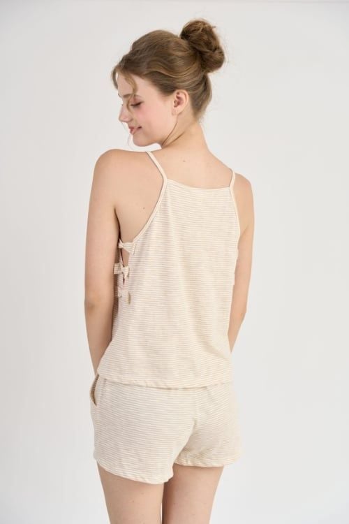  BST03S5T05-BỘ SHORT THUN VỚI THIẾT KẾ 2 DÂY MANG  PHONG CÁCH TRẺ TRUNG VÀ THOÁNG MÁT. 