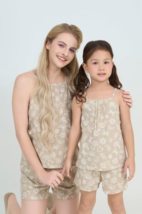  BST03S5T08-BỘ SHORT THUN VỚI THIẾT KẾ 2 DÂY MANG  PHONG CÁCH TRẺ TRUNG VÀ THOÁNG MÁT. 
