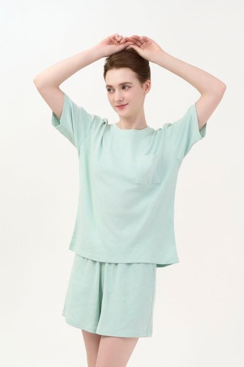  BST03W5T03-BỘ SHORT THUN  VỚI THIẾT KẾ CỔ TRÒN ĐƠN GIẢN MANG LẠI SỰ TRẺ TRUNG, NĂNG ĐỘNG VÀ THOẢI MÁI KHI MẶC 