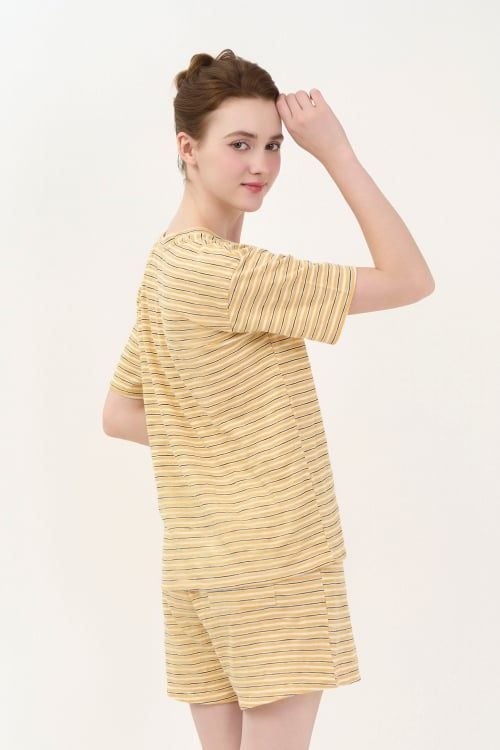  BST03W5T04-BỘ SHORT THUN  VỚI THIẾT KẾ CỔ TRÒN ĐƠN GIẢN MANG LẠI SỰ TRẺ TRUNG, NĂNG ĐỘNG VÀ THOẢI MÁI KHI MẶC 
