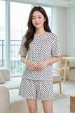  BST03W5T06-BỘ SHORT THUN  VỚI THIẾT KẾ CỔ TRÒN ĐƠN GIẢN MANG LẠI SỰ TRẺ TRUNG, NĂNG ĐỘNG VÀ THOẢI MÁI KHI MẶC 