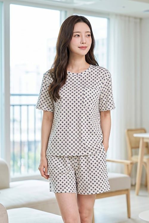  BST03W5T06-BỘ SHORT THUN  VỚI THIẾT KẾ CỔ TRÒN ĐƠN GIẢN MANG LẠI SỰ TRẺ TRUNG, NĂNG ĐỘNG VÀ THOẢI MÁI KHI MẶC 