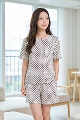 BST03W5T06-BỘ SHORT THUN  VỚI THIẾT KẾ CỔ TRÒN ĐƠN GIẢN MANG LẠI SỰ TRẺ TRUNG, NĂNG ĐỘNG VÀ THOẢI MÁI KHI MẶC