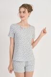  BST049W02-BỘ SHORT THUN VỚI THIẾT KẾ CỔ TRÒN ĐÍNH NƠ TẠO ĐIỂM NHẤN NỮ TÍNH VÀ TRẺ TRUNG PHÙ HỢP CHO NHỮNG NGÀY HÈ 