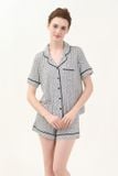  BST060W42-BỘ SHORT THUN PIJAMA THIẾT KẾ TỪ CHẤT LIỆU THUN CO GIÃN, MỀM MẠI MANG LẠI SỰ THOẢI MÁI CHO MÙA HÈ 
