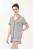  BST060W42-BỘ SHORT THUN PIJAMA THIẾT KẾ TỪ CHẤT LIỆU THUN CO GIÃN, MỀM MẠI MANG LẠI SỰ THOẢI MÁI CHO MÙA HÈ 