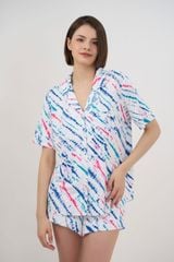 BST060W45-BỘ SHORT THUN PIJAMA THIẾT KẾ TỪ CHẤT LIỆU THUN CO GIÃN, MỀM MẠI MANG LẠI SỰ THOẢI MÁI KHI MẶC