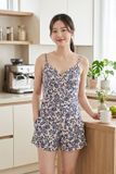  BST06W5T02-BỘ SHORT THUN VỚI THIẾT KẾ 2 DÂY MANG  PHONG CÁCH TRẺ TRUNG VÀ THOÁNG MÁT. 