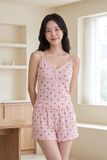  BST06W5T05-BỘ SHORT THUN VỚI THIẾT KẾ 2 DÂY MANG  PHONG CÁCH TRẺ TRUNG VÀ THOÁNG MÁT. 
