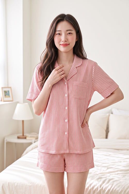  BST09W5T06-BỘ SHORT THUN PIJAMA THIẾT KẾ TỪ CHẤT LIỆU THUN CO GIÃN, MỀM MẠI MANG LẠI SỰ THOẢI MÁI VÀ THOÁNG MÁT 