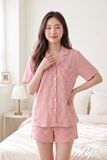  BST09W5T06-BỘ SHORT THUN PIJAMA THIẾT KẾ TỪ CHẤT LIỆU THUN CO GIÃN, MỀM MẠI MANG LẠI SỰ THOẢI MÁI VÀ THOÁNG MÁT 