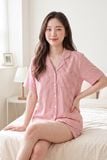  BST09W5T06-BỘ SHORT THUN PIJAMA THIẾT KẾ TỪ CHẤT LIỆU THUN CO GIÃN, MỀM MẠI MANG LẠI SỰ THOẢI MÁI VÀ THOÁNG MÁT 