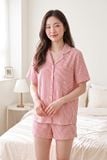  BST09W5T06-BỘ SHORT THUN PIJAMA THIẾT KẾ TỪ CHẤT LIỆU THUN CO GIÃN, MỀM MẠI MANG LẠI SỰ THOẢI MÁI VÀ THOÁNG MÁT 