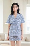  BST09W5T08-BỘ SHORT THUN PIJAMA THIẾT KẾ TỪ CHẤT LIỆU THUN CO GIÃN, MỀM MẠI MANG LẠI SỰ THOẢI MÁI VÀ THOÁNG MÁT 