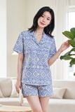  BST09W5T08-BỘ SHORT THUN PIJAMA THIẾT KẾ TỪ CHẤT LIỆU THUN CO GIÃN, MỀM MẠI MANG LẠI SỰ THOẢI MÁI VÀ THOÁNG MÁT 