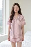  BST09W5T09-BỘ SHORT THUN PIJAMA THIẾT KẾ TỪ CHẤT LIỆU THUN CO GIÃN, MỀM MẠI MANG LẠI SỰ THOẢI MÁI VÀ THOÁNG MÁT 