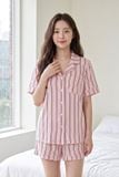  BST09W5T09-BỘ SHORT THUN PIJAMA THIẾT KẾ TỪ CHẤT LIỆU THUN CO GIÃN, MỀM MẠI MANG LẠI SỰ THOẢI MÁI VÀ THOÁNG MÁT 