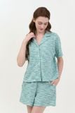  BST10W5T01-BỘ SHORT THUN  VỚI THIẾT KẾ PIJAMA ĐƠN GIẢN MANG LẠI SỰ NĂNG ĐỘNG VÀ THOẢI MÁI KHI MẶC 