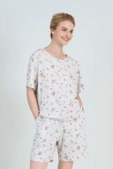 BST11W5T01-BỘ SHORT THUN  VỚI THIẾT KẾ CỔ TRÒN ĐƠN GIẢN MANG LẠI SỰ TRẺ TRUNG, NĂNG ĐỘNG VÀ THOẢI MÁI KHI MẶC