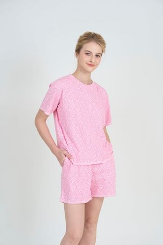  BST12W5T02-BỘ SHORT THUN  VỚI THIẾT KẾ CỔ TRÒN ĐƠN GIẢN MANG LẠI SỰ TRẺ TRUNG, NĂNG ĐỘNG VÀ THOẢI MÁI KHI MẶC 