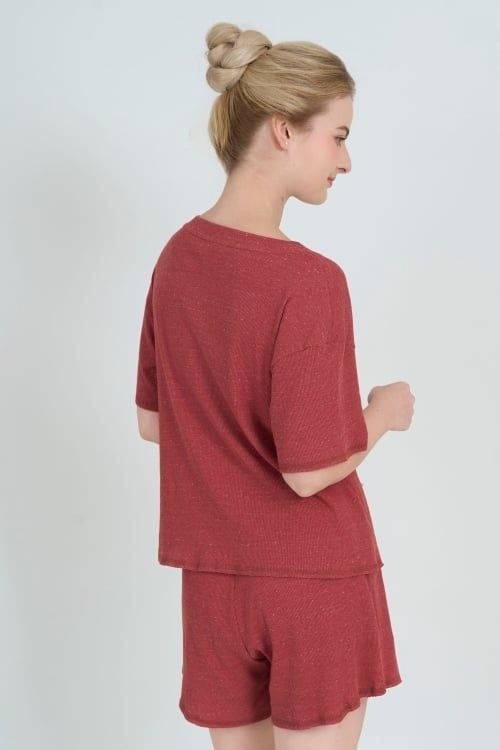  BST12W5T03-BỘ SHORT THUN  VỚI THIẾT KẾ CỔ TRÒN ĐƠN GIẢN MANG LẠI SỰ TRẺ TRUNG, NĂNG ĐỘNG VÀ THOẢI MÁI KHI MẶC 