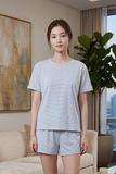  BST12W5T04-BỘ SHORT THUN  VỚI THIẾT KẾ CỔ TRÒN ĐƠN GIẢN MANG LẠI SỰ TRẺ TRUNG, NĂNG ĐỘNG VÀ THOẢI MÁI KHI MẶC 
