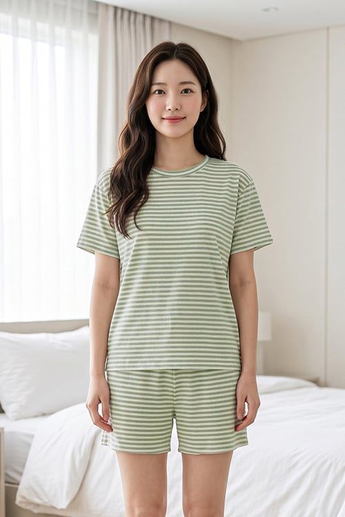  BST12W5T06-BỘ SHORT THUN  VỚI THIẾT KẾ CỔ TRÒN ĐƠN GIẢN MANG LẠI SỰ TRẺ TRUNG, NĂNG ĐỘNG VÀ THOẢI MÁI KHI MẶC 