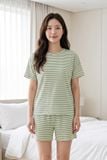  BST12W5T06-BỘ SHORT THUN  VỚI THIẾT KẾ CỔ TRÒN ĐƠN GIẢN MANG LẠI SỰ TRẺ TRUNG, NĂNG ĐỘNG VÀ THOẢI MÁI KHI MẶC 