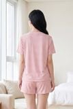  BST12W5T07-BỘ SHORT THUN  VỚI THIẾT KẾ CỔ TRÒN ĐƠN GIẢN MANG LẠI SỰ TRẺ TRUNG, NĂNG ĐỘNG VÀ THOẢI MÁI KHI MẶC 