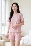  BST12W5T07-BỘ SHORT THUN  VỚI THIẾT KẾ CỔ TRÒN ĐƠN GIẢN MANG LẠI SỰ TRẺ TRUNG, NĂNG ĐỘNG VÀ THOẢI MÁI KHI MẶC 