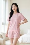  BST12W5T07-BỘ SHORT THUN  VỚI THIẾT KẾ CỔ TRÒN ĐƠN GIẢN MANG LẠI SỰ TRẺ TRUNG, NĂNG ĐỘNG VÀ THOẢI MÁI KHI MẶC 