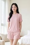  BST12W5T07-BỘ SHORT THUN  VỚI THIẾT KẾ CỔ TRÒN ĐƠN GIẢN MANG LẠI SỰ TRẺ TRUNG, NĂNG ĐỘNG VÀ THOẢI MÁI KHI MẶC 