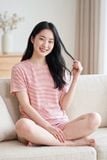  BST12W5T08-BỘ SHORT THUN  VỚI THIẾT KẾ CỔ TRÒN ĐƠN GIẢN MANG LẠI SỰ TRẺ TRUNG, NĂNG ĐỘNG VÀ THOẢI MÁI KHI MẶC 