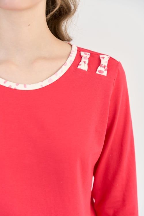  BTD03S5T07-BỘ THUN DÀI VỚI THIẾT KẾ CỔ TRÒN ĐƠN GIẢN NHƯNG TINH TẾ MANG LẠI CẢM GIÁC THOẢI MÁI KHI MẶC 