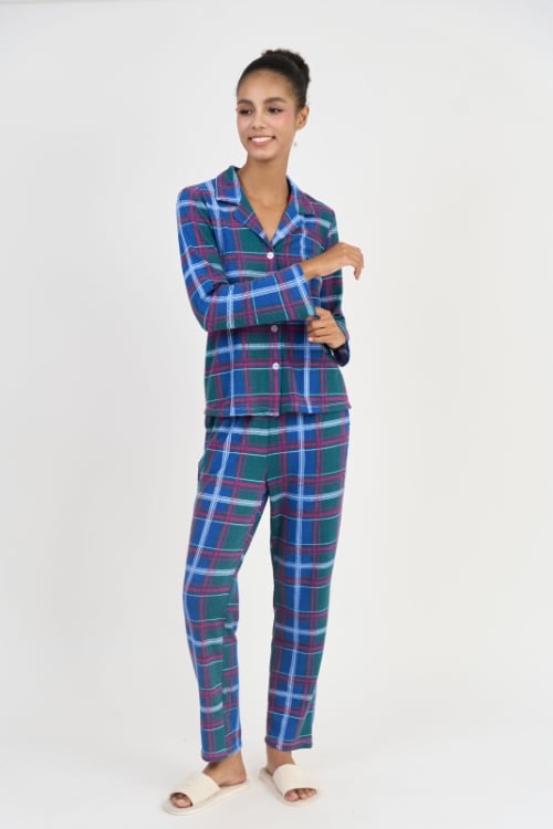 BTD08S5T09-BỘ THUN DÀI VỚI THIẾT KẾ PIJAMA TỪ CHẤT LIỆU CO GIÃN, MỀM MẠI MANG LẠI SỰ THOẢI MÁI KHI MẶC