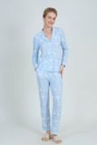  BTD08S5T12-BỘ THUN DÀI VỚI THIẾT KẾ PIJAMA TỪ CHẤT LIỆU  CO GIÃN, MỀM MẠI CÙNG VỚI HỌA TIẾT NOEL NHẸ NHÀNG, DỄ THƯƠNG  RẤT PHÙ HỢP CHO NHỮNG NGÀY SE LẠNH 