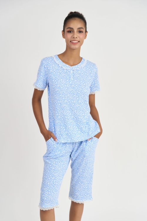 BTL02S5T18-BỘ THUN LỬNG VỚI THIẾT KẾ CỔ TRÒN ĐIỂM NHẤN REN NỔI BẬT MANG ĐẾN SỰ TRẺ TRUNG, NĂNG ĐỘNG