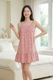  DDK02S5K10-ĐẦM KATE VỚI THIẾT KẾ CỔ TRÒN ĐIỂM NHẤN REN NỔI BẬT MANG LẠI SỰ TRẺ TRUNG VÀ THOẢI MÁI KHI MẶC 