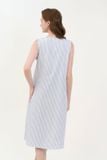  DDK03W5K02-ĐẦM KATE DÀI THIẾT KẾ CỔ TRÒN VỚI ĐIỂM NHẤN BÈO NỔI BẬT MANG ĐẾN TRẺ TRUNG VÀ DUYÊN DÁNG 
