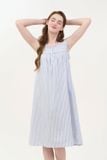  DDK03W5K02-ĐẦM KATE DÀI THIẾT KẾ CỔ TRÒN VỚI ĐIỂM NHẤN BÈO NỔI BẬT MANG ĐẾN TRẺ TRUNG VÀ DUYÊN DÁNG 
