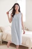 DDK03W5K04-ĐẦM KATE DÀI THIẾT KẾ CỔ TRÒN VỚI ĐIỂM NHẤN BÈO NỔI BẬT MANG ĐẾN TRẺ TRUNG VÀ DUYÊN DÁNG 