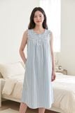  DDK03W5K04-ĐẦM KATE DÀI THIẾT KẾ CỔ TRÒN VỚI ĐIỂM NHẤN BÈO NỔI BẬT MANG ĐẾN TRẺ TRUNG VÀ DUYÊN DÁNG 
