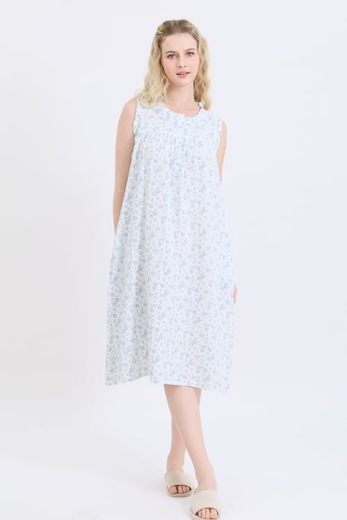  DDK04W5K07-ĐẦM KATE DÀI THIẾT KẾ CỔ TRÒN VỚI ĐIỂM NHẤN BÈO NỔI BẬT MANG ĐẾN TRẺ TRUNG VÀ DUYÊN DÁNG 