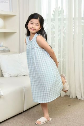  KDK01S5K01-ĐẦM KATE BÉ GÁI VỚI THIẾT KẾ CỔ TRÒN ĐIỂM NHẤN BÈO TẠO SỰ DỊU DÀNG VÀ ĐÁNG YÊU MANG LẠI CẢM GIÁC THOẢI MÁI KHI MẶC 